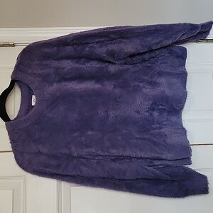 Aerie Plush Purple Crew Neck Sweater